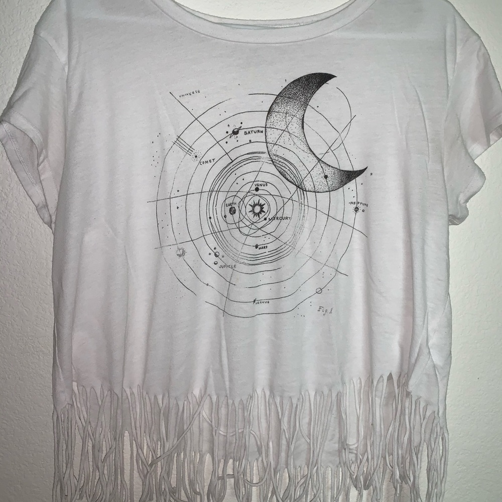 American Eagle Fringed Shirt